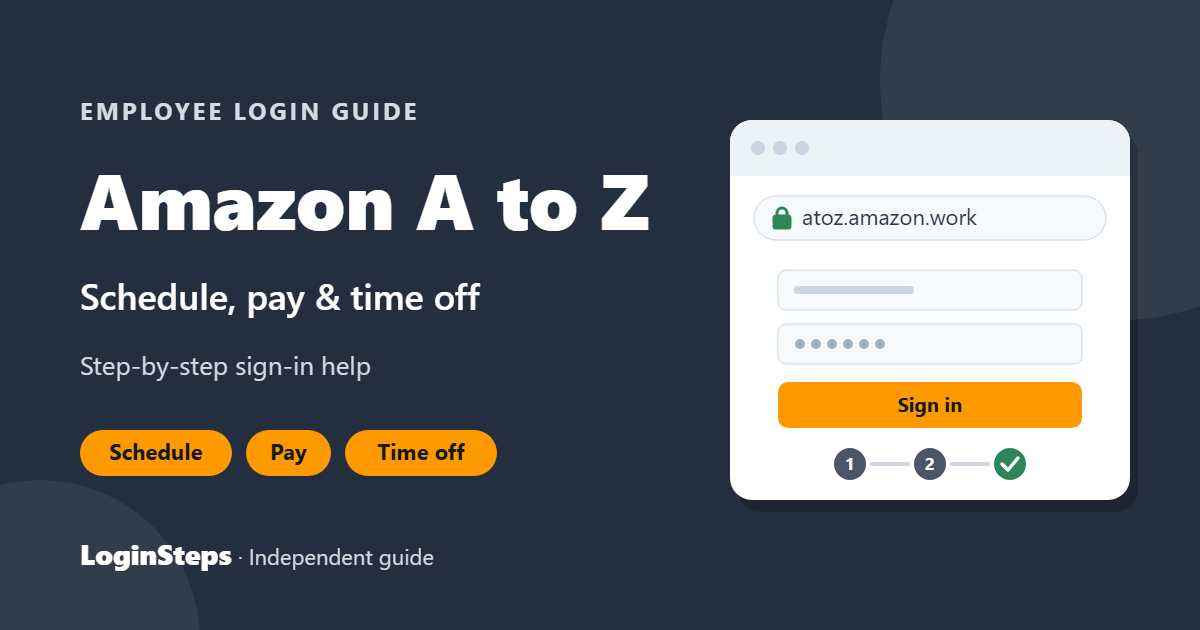 Amazon A to Z login guide – Schedule, pay & time off