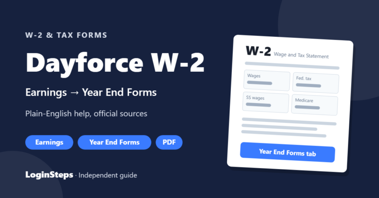 Dayforce W-2 – Earnings → Year End Forms