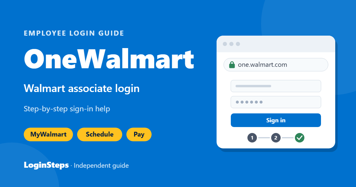 OneWalmart login guide – Walmart associate login