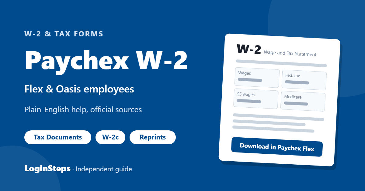 Paychex W-2 – Flex & Oasis employees