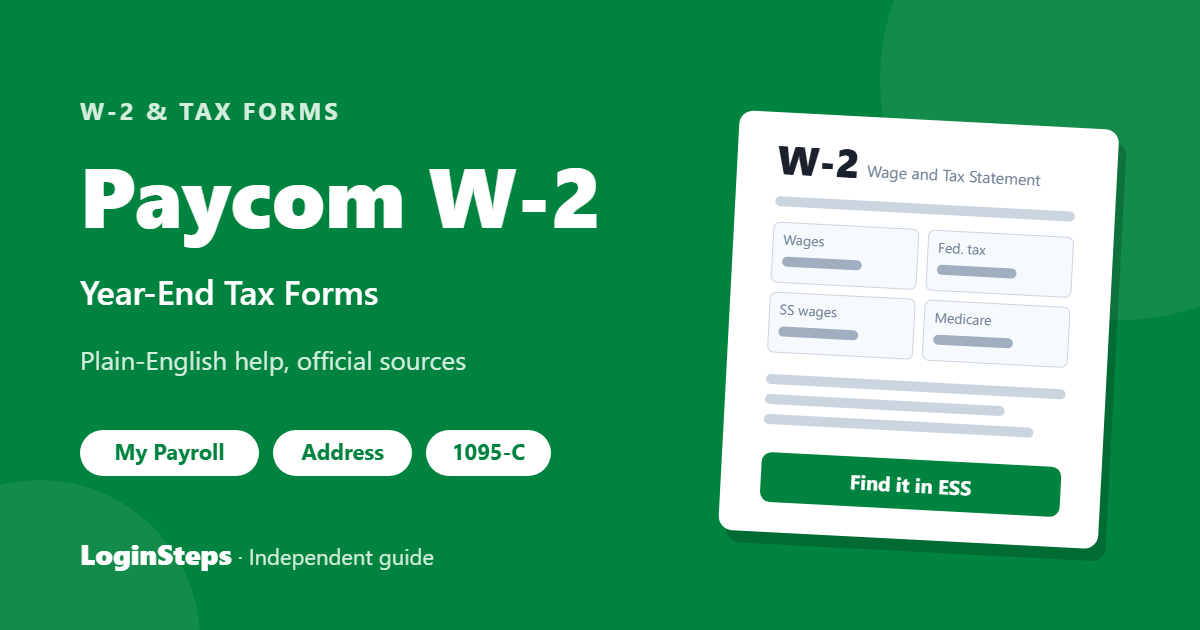 Paycom W-2 – Year-End Tax Forms