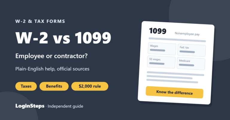 W-2 vs 1099 – Employee or contractor?