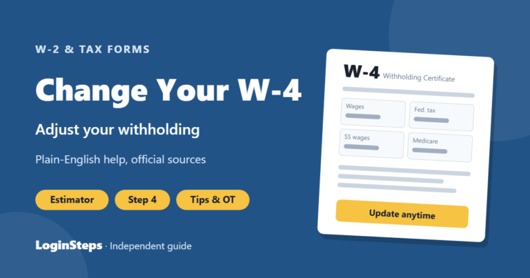 Change Your W-4 – Adjust your withholding