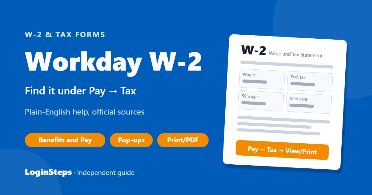Workday W-2 – Find it under Pay → Tax